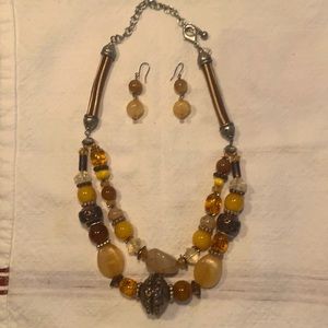 Chico’s necklace and earrings
